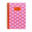 PUKKA PAD Spirálfüzet, A5, vonalas, 100 lap, PUKKA PAD "Floral Jotta Notebook", vegyes minta