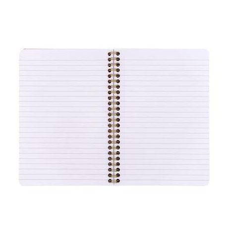 PUKKA PAD Spirálfüzet, A5, vonalas, 100 lap, PUKKA PAD "Floral Jotta Notebook", vegyes minta
