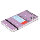 PUKKA PAD Jegyzetfüzet, A7, spirálozott, vonalas, 50 lap, PUKKA PAD "Metallic Pocket Book", vegyes színek