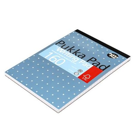 PUKKA PAD Jegyzetfüzet, A5, vonalas, 80 lap, PUKKA PAD "Metallic Writing Book", vegyes színek