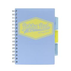   PUKKA PAD Spirálfüzet, A5, vonalas, 100 lap, PUKKA PAD "Pastel project book", vegyes szín