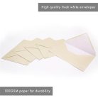 PUKKA PAD Boríték, C6, enyvezett, PUKKA PAD "Fresh White", elefántcsont fehér