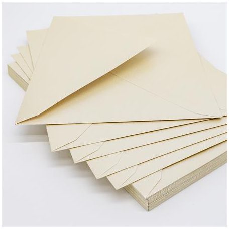 PUKKA PAD Boríték, C5, enyvezett, PUKKA PAD "Fresh White", elefántcsont fehér