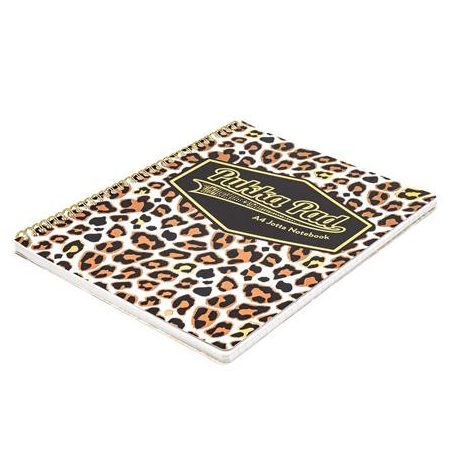 PUKKA PAD Spirálfüzet, A4+, vonalas, 80 lap, PUKKA PAD "Wild Jotta", vegyes minta