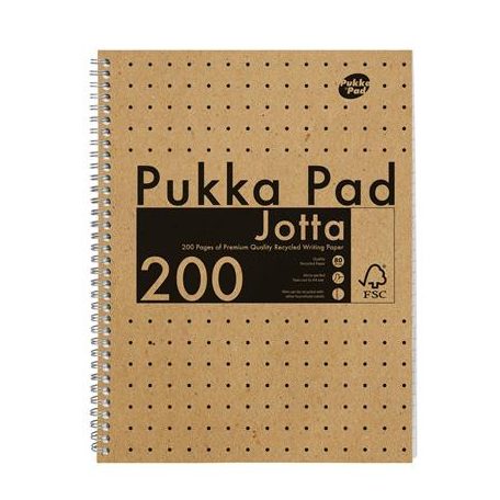 PUKKA PAD Spirálfüzet, A4, vonalas, 100 lap, PUKKA PAD "Jotta Kraft"