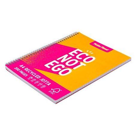 PUKKA PAD Spirálfüzet, A4+, vonalas, 100 lap, PUKKA PAD "Planet Jotta", vegyes szín