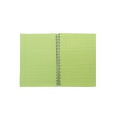   PUKKA PAD Spirálfüzet, A5, vonalas, 100 lap, PUKKA PAD "Irlen Jotta Green"