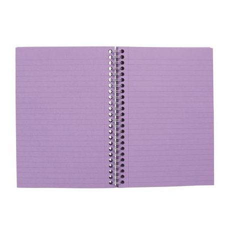 PUKKA PAD Spirálfüzet, A5, vonalas, 100 lap, PUKKA PAD "Irlen Jotta Lavender"