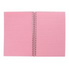 PUKKA PAD Spirálfüzet, A5, vonalas, 100 lap, PUKKA PAD "Irlen Jotta Rose"