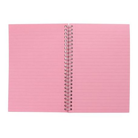 PUKKA PAD Spirálfüzet, A5, vonalas, 100 lap, PUKKA PAD "Irlen Jotta Rose"