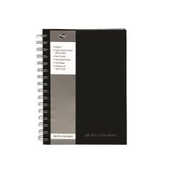   PUKKA PAD Spirálfüzet, A5, vonalas, 80 lap, PUKKA PAD "Black", fekete