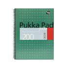 PUKKA PAD Spirálfüzet, A4+, kockás, 100 lap, PUKKA PAD, "Metallic Jotta"