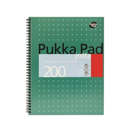 PUKKA PAD Spirálfüzet, A4+, vonalas, 100 lap, PUKKA PAD, "Metallic Jotta"