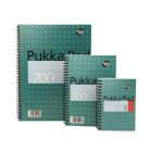 PUKKA PAD Spirálfüzet, A4+, vonalas, 100 lap, PUKKA PAD, "Metallic Jotta"