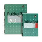 PUKKA PAD Spirálfüzet, A4+, vonalas, 100 lap, PUKKA PAD, "Metallic Jotta"