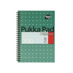   PUKKA PAD Spirálfüzet, A5, kockás, 100 lap, PUKKA PAD, "Metallic Jotta"