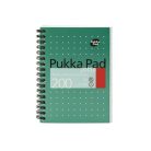 PUKKA PAD Spirálfüzet, A6, vonalas, 100 lap, PUKKA PAD, "Metallic Jotta"