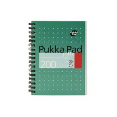   PUKKA PAD Spirálfüzet, A6, vonalas, 100 lap, PUKKA PAD, "Metallic Jotta"