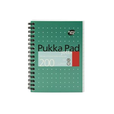PUKKA PAD Spirálfüzet, A6, vonalas, 100 lap, PUKKA PAD, "Metallic Jotta"