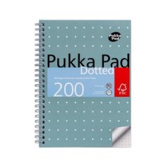   PUKKA PAD Spirálfüzet, A5, pontrácsos, 100 lap, PUKKA PAD "Metallic Jotta"