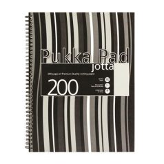   PUKKA PAD Spirálfüzet, A4+, vonalas, 100 lap, PUKKA PAD "Stripe Jotta"