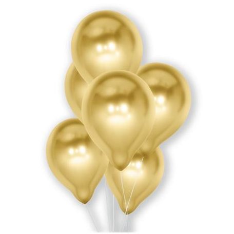 PUKKA PAD Léggömb, 30 cm, PUKKA PAD, metál arany