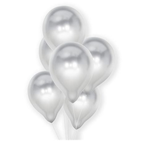 PUKKA PAD Léggömb, 30 cm, PUKKA PAD, metál ezüst