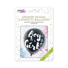   PUKKA PAD Léggömb, 91 cm, PUKKA PAD "Boy or a Girl", konfettivel