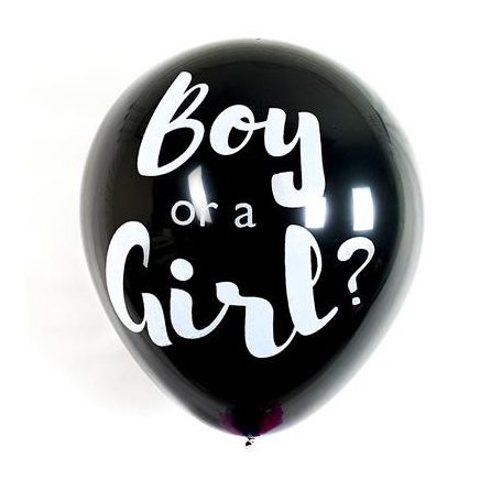 PUKKA PAD Léggömb, 91 cm, PUKKA PAD "Boy or a Girl", konfettivel