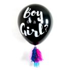 PUKKA PAD Léggömb, 91 cm, PUKKA PAD "Boy or a Girl", konfettivel