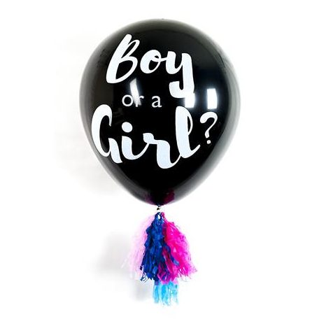 PUKKA PAD Léggömb, 91 cm, PUKKA PAD "Boy or a Girl", konfettivel