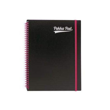 PUKKA PAD Spirálfüzet, A4+, vonalas, 100 lap, PUKKA PAD, "Neon notepad"