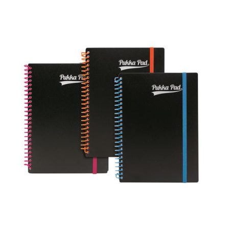 PUKKA PAD Spirálfüzet, A5, vonalas, 100 lap, PUKKA PAD, "Neon notepad"