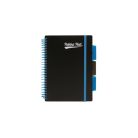 PUKKA PAD Spirálfüzet, A5, vonalas, 100 lap, PUKKA PAD, "Neon black project book"