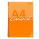 PUKKA PAD Spirálfüzet, A4, vonalas, 80 lap, PUKKA PAD "Unipad Essentials Jotta", vegyes