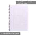 PUKKA PAD Spirálfüzet, A4, vonalas, 80 lap, PUKKA PAD "Unipad Essentials Jotta", vegyes