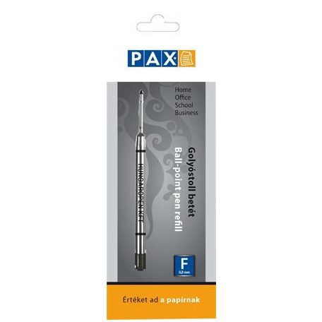 PAX Golyóstollbetét, 0,8 mm, PAX, fekete