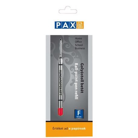 PAX Golyóstollbetét, 0,8 mm, PAX, piros