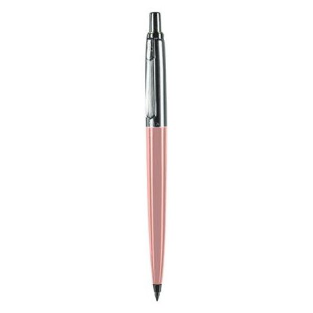 PAX Golyóstoll, 0,8 mm, nyomógombos, pasztell rózsaszín tolltest, PAX, kék