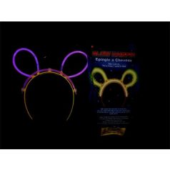 Fejpánt, sötétben világító, műanyag, neon színek