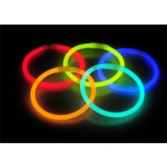   Karkötő, sötétben világító, műanyag, 15 db, vegyes színek