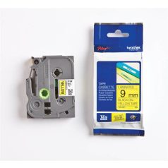   BROTHER Feliratozógép szalag, 9 mm x 8 m, BROTHER, "TZe-621" sárga-fekete
