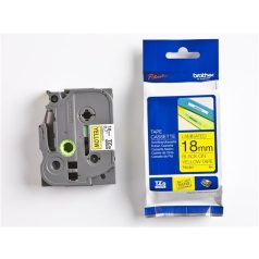   BROTHER Feliratozógép szalag, 18 mm x 8 m, BROTHER, "TZe-641" sárga-fekete