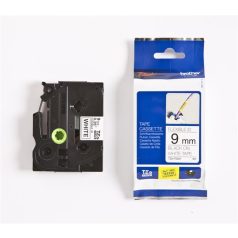   BROTHER Feliratozógép szalag, flexibilis ID, 9 mm x 8 m, BROTHER, "TZe-FX221" fehér-fekete
