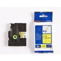   BROTHER Feliratozógép szalag, flexibilis ID, 12 mm x 8 m, BROTHER, "TZe-FX631" sárga-fekete