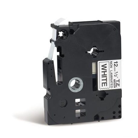 BROTHER Feliratozógép szalag, matt, 12 mm x 8 m, BROTHER, "TZe-N231" fehér-fekete