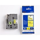 BROTHER Feliratozógép szalag, erős tapadású, 18 mm x 8 m, BROTHER, "Professzionális TZe-S641" sárga-fekete