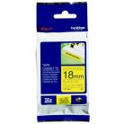 BROTHER Feliratozógép szalag, erős tapadású, 18 mm x 8 m, BROTHER, "Professzionális TZe-S641" sárga-fekete