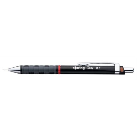 ROTRING Nyomósirón, 0,5 mm, ROTRING "Tikky T", fekete
