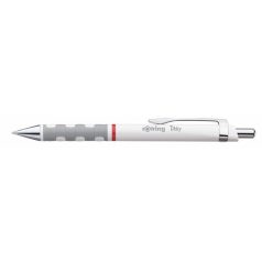   ROTRING Golyóstoll, 0,8 mm, nyomógombos, fehér tolltest, ROTRING "Tikky", kék